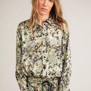 MUNTHE Floral Patterned Button Down Shirt